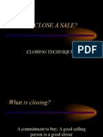 How To Close A Sale