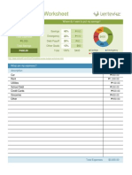 Simple Budget Worksheet: How Much Can I Save?