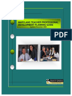 Maryland Teacher Professional Development Planning Guide: Updated November 2008