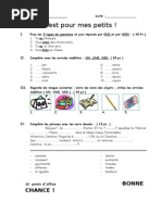 TEST FRANCEZA CLASA A 5a C, B-Nov.2014