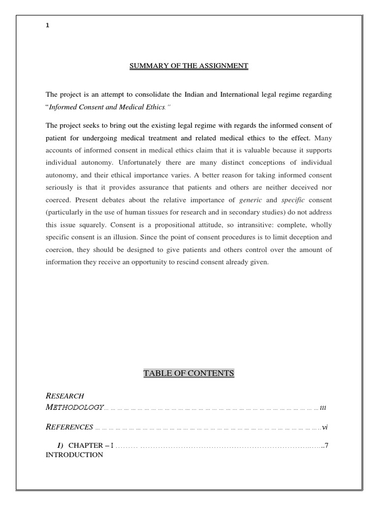 Informed Consent in Medical Ethics | PDF | Informed Consent | Consent