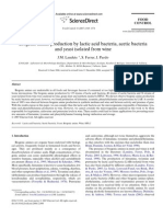 Biogenic Amine Production by Lab, Ab y Yeast 2007