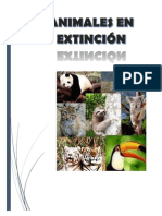 Animales en Preligro de Extincion