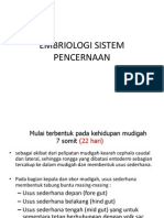 Embriologi Sistem Pencernaan (Pleno)