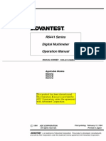 Advantest R6441 Digital Multimeter Operation Manual