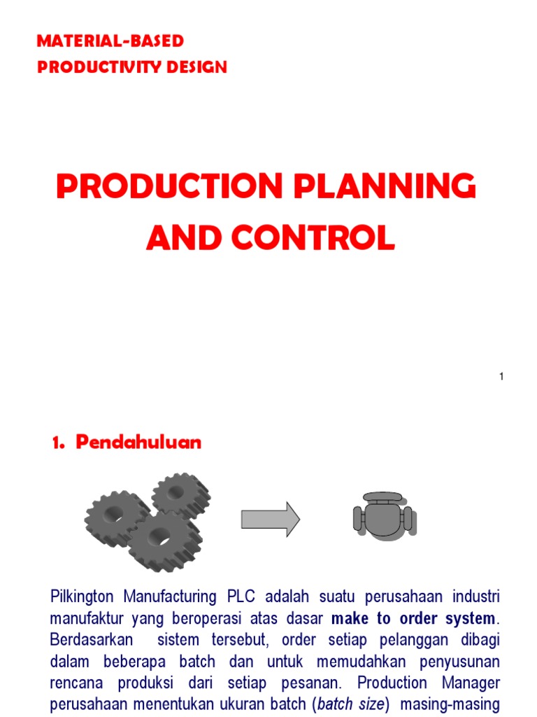 Prod-Engg Production Control Design I | PDF