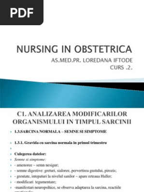 Nursing In Obstetrica Curs 2 Ppt