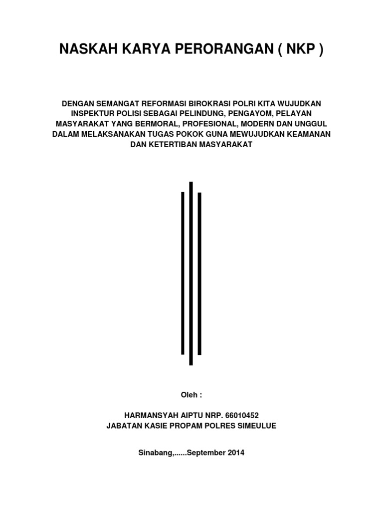 Naskah Karya Peroranga Mas Agus