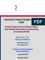 Results of the Analysis of the Forecast Periods for Southeast Europe Coordination Initiative Study on Transmission Planning Uncertainties (2015-2020), USAID