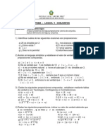 Lógica y conjuntos: Razonamiento lógico y análisis de proposiciones y conjuntos