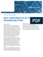 Epc Contracts in the Power Sector