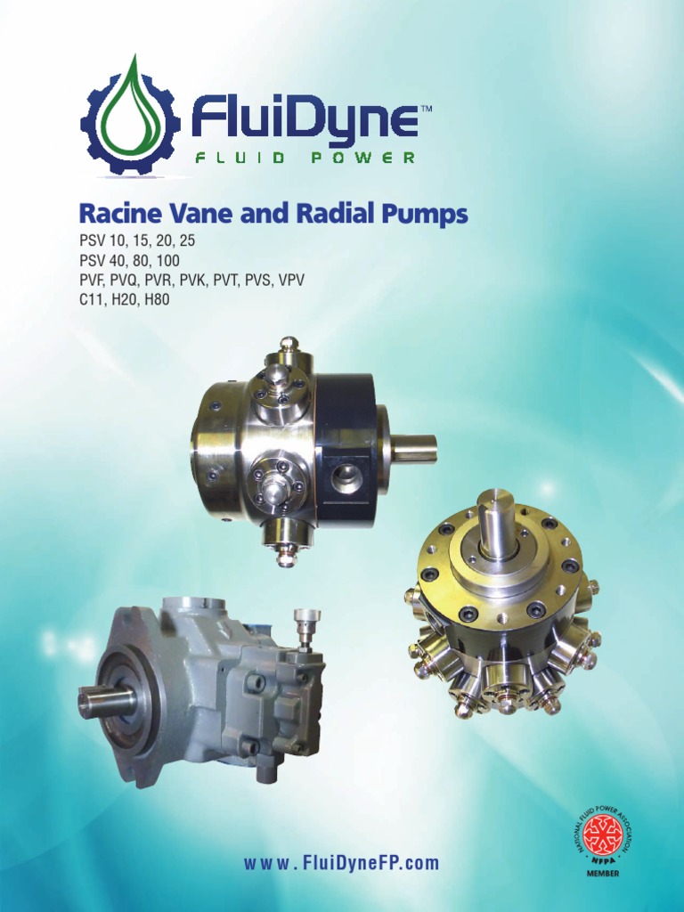 Racine Vane and Radial Pumps Pump Machines