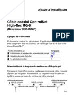 Câble Coaxial Controlnet High-Flex Rg-6: Notice D'Installation
