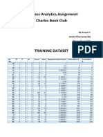 Business Analytics Assignment Charles Book Club: by Group 5: Anand Chaurasia (16) Dhyani Doshi