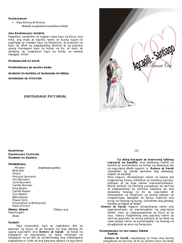 Wedding Liturgy, Tagalog, 2015 | PDF