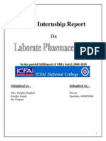 MKTi619 Internship Report on Laborate Pharmaceuticals India Ltd