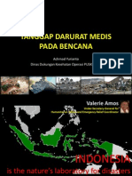 Tanggap Darurat Medis Pada Bencana