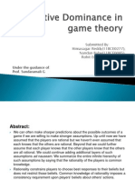 Iterative Dominance in Game Theory