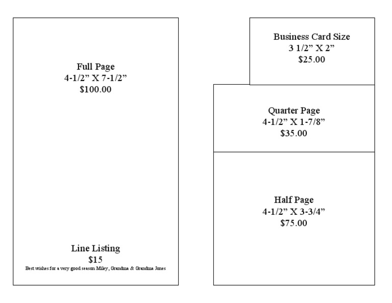 Back Page Ad Sizes | PDF