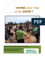 Rapport Final-Écoles Vertes Pour Des Îles en Santé - Caisses 2013-2014