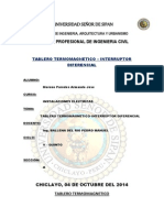 Tablero Termomagnetico-Interruptor Diferencial