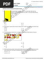 Download IMO Math Olympiad Sample Practice Paper for Class 4 by EduGain by EduGain SN248187671 doc pdf