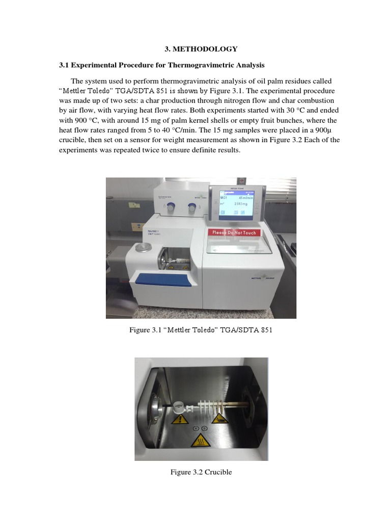 Thermogravimetric Analysis Methodology | PDF