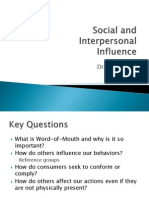 11 - Social and Interpersonal Influence (Student) 0