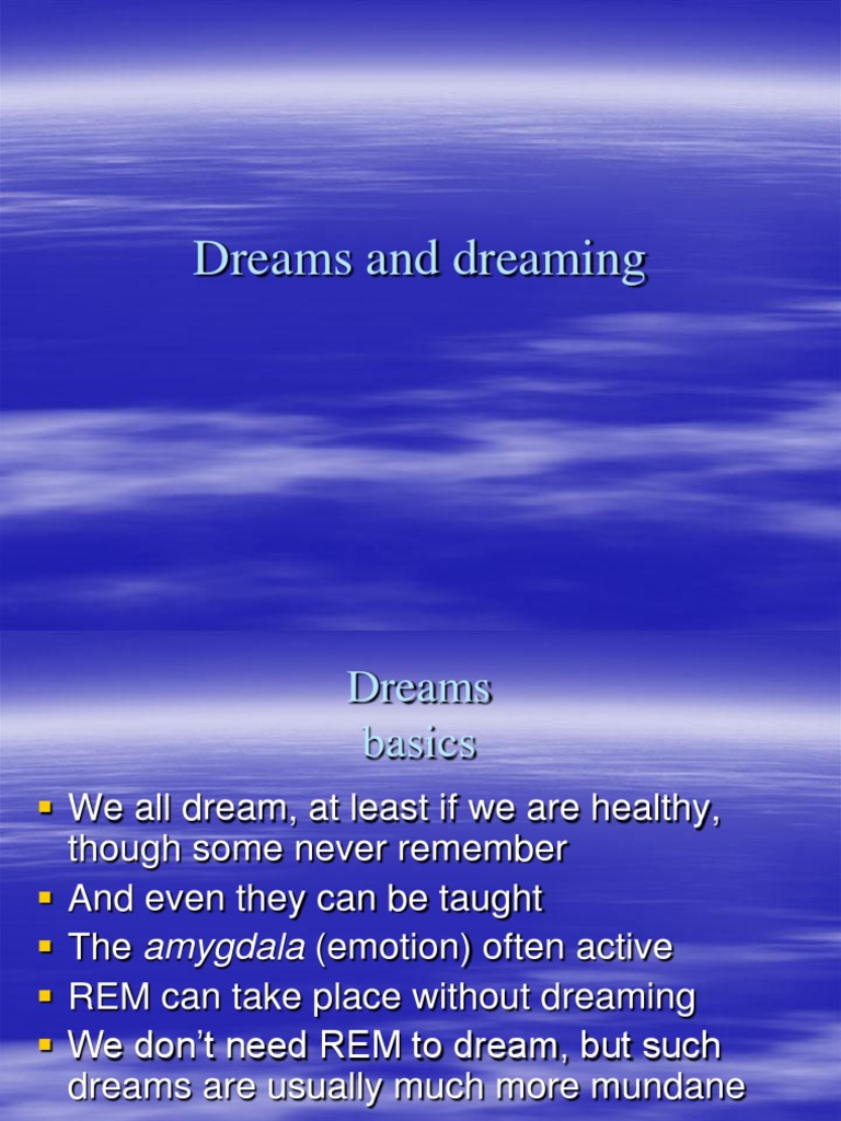 4.2 Dreams Webnotes | PDF | Dream | Thought