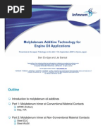 Molybdenum Additive Technology For Engine Oil Applications - Japan Tribology 2009