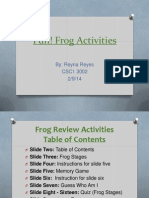Frog Life Cylce Activites