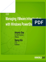 Managing Vmware Infrastructure With Windows Powershell: Antonio Dias