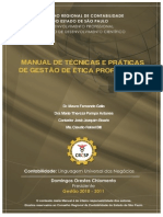 Manual de Gestão de Ética Profissional.