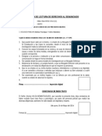 Acta Policial de Derechos Inputado