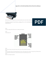 Reset The Ink Level For Cartridges HP 21