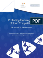 Sport Integrity Program - Executive Report (Sorbonne/ICSS)