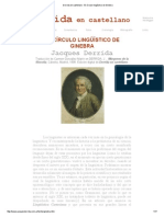 Derrida en Castellano - El Círculo Lingüístico de Ginebra