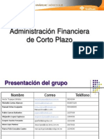 Administración Financiera de Corto Plazo Mayo - 08 A