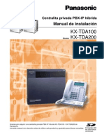Centralita Privada PBX-IP Hbrida Manual de Instalacin KX-TDA100 KX-TDA200