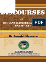 Discourses Of MaulanaMaseeullahKhanSahibra