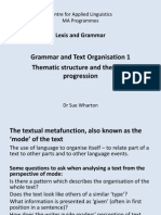 Grammar and Text Organisation Ppt 1