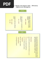 Simple Past: Regular and Irregular Verbs: Affirmative, Negative and Interrogative