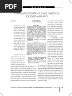 PAULA, Silas de e MARQUES, Kadma – a Imagem Fotográfica Como Objeto Da Sociologia Da Arte