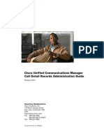 Cisco Unified Communications Manager Call Detail Records Administration Guide, Release 8.6