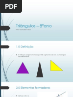 Triângulos – 8°ano