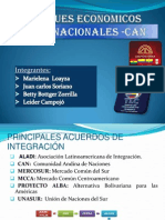 Principales acuerdos de integración económica de América del Sur y beneficios del acuerdo CAN-Perú