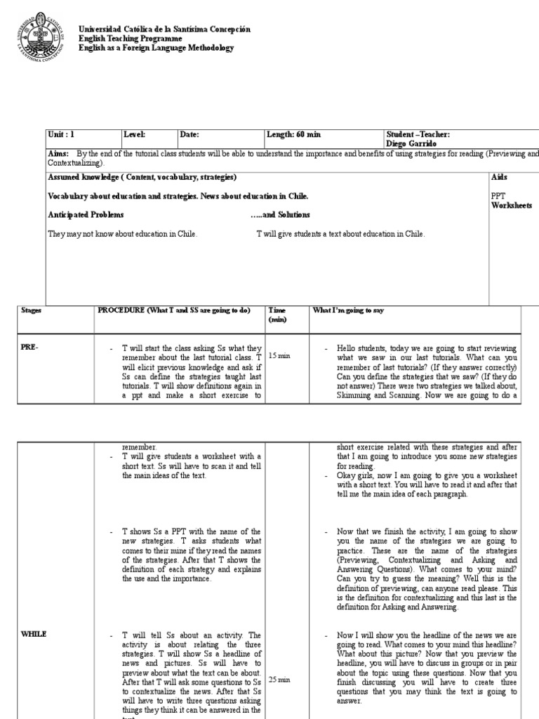 Reading Strategies for English Learners | PDF | Reading (Process ...