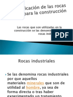 Clasificación de Rocas para La Construccion