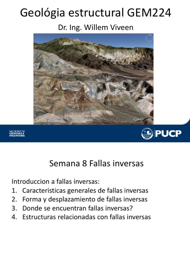 Características y Entornos de Fallas Inversas | PDF | Falla (geología ...
