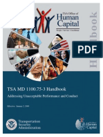 TSA MD 1100.75-3 - Addressing Unacceptable Performance and Conduct - Handbook - 2.6.09